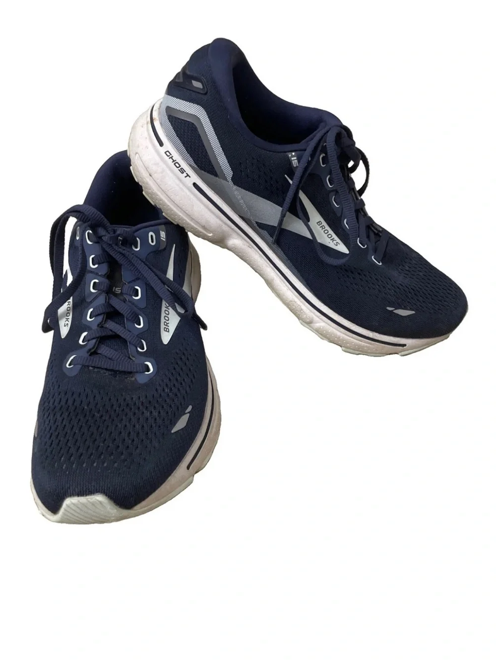 Brooks Ghost 15 Women's 9.5 Blue/White Running Shoes Sneakers 1203801B450